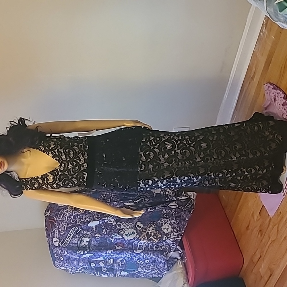 Tiered Lace Gown